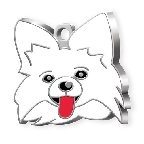 DOG TAG PAPILLON WHITE DOG TAG PAPILLON WHITE