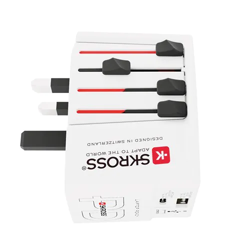 SKROSS MUV Wereldreisadapter 65W PD met USB C-kabel SKROSS MUV Wereldreisadapter 65W PD met USB C-kabel
