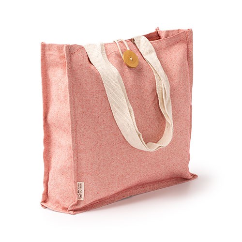 Borsa con finitura melange. Manici lunghi in coton Cosme