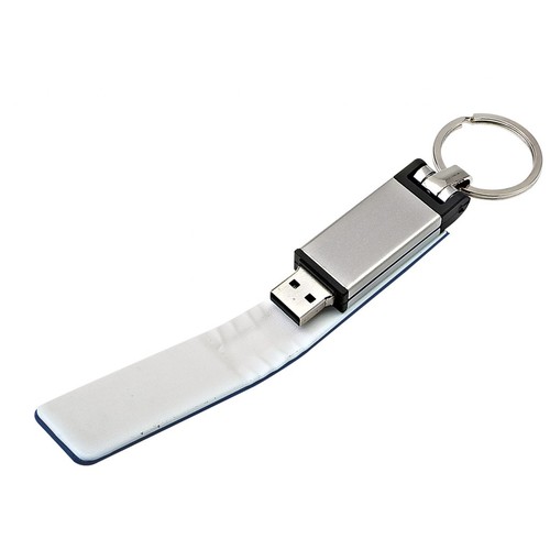 USB BLUE LEATHER 22x105 mm