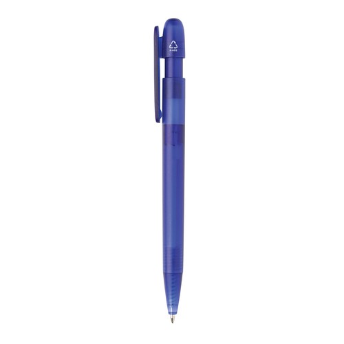 Stylo transparent en ABS recyclé et certifié GRS Devin