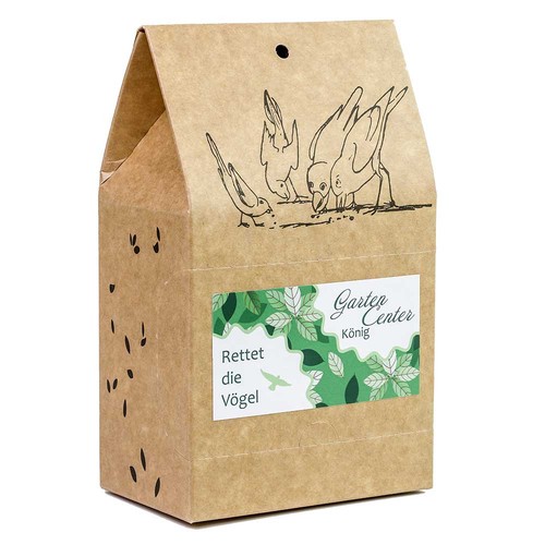 Boite de graines pour oiseaux à emporter - autocollant Boite de graines pour oiseaux à emporter - autocollant