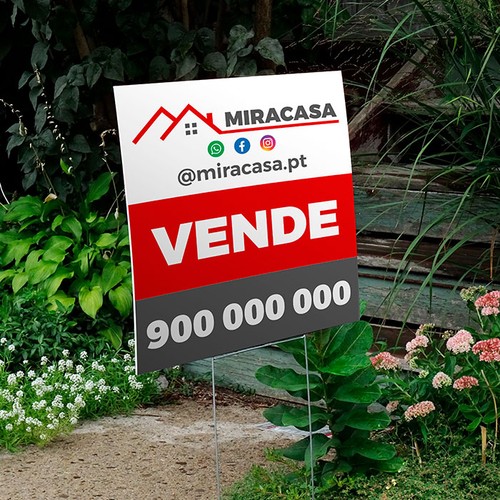 REAL ESTATE SIGN 0.6X0.7M CUSTOMIZABLE