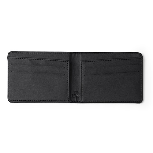 Wallet with melange finish and RFID security syste Donaldo