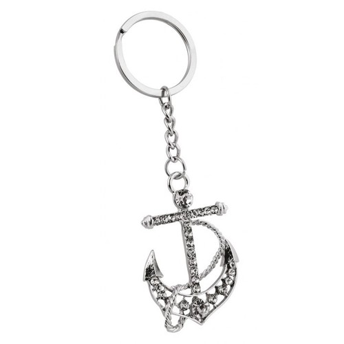 PORTE-CLÉS ANCRE AVEC CRISTAUX PORTE-CLÉS ANCRE AVEC CRISTAUX