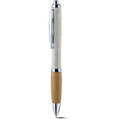 PENNA A SFERA IN PAGLIA DI GRANO+ABS, BAMBÙ E METALLO PENNA A SFERA IN PAGLIA DI GRANO+ABS, BAMBÙ E METALLO