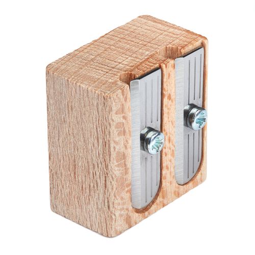 Double Pencil Sharpener - sustainable timber