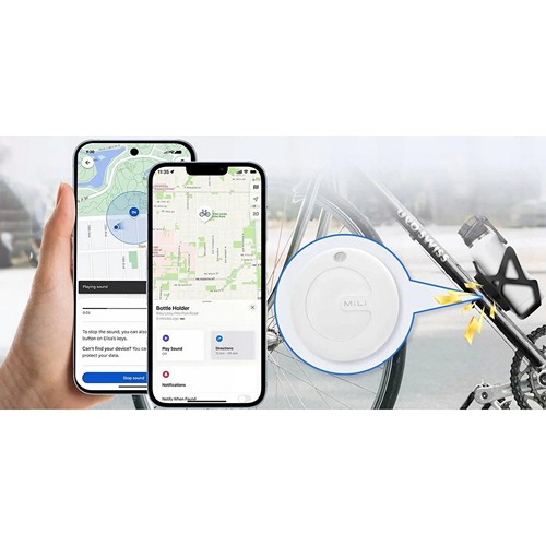 Bicycle bottle holder, tracker MiLi DUO