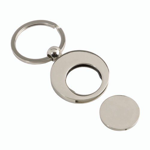sleutelhanger met winkelmuntje sleutelhanger met winkelmuntje
