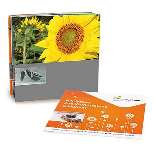 Carte avec graines - Tournesol Carte avec graines - Tournesol