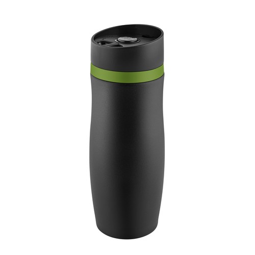 Metmaxx® thermo mug "CremaExtensaNero" noir/vert anneau Metmaxx® thermo mug "CremaExtensaNero" noir/vert anneau