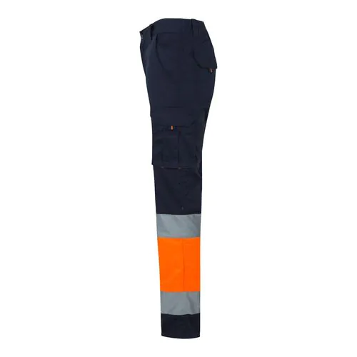 VL ZEUS. Two-tone, multi-pocket stretch trousers (240g/m²), in cotton (46%), EME (38%) and polyester (16%) VL ZEUS. Two-tone, multi-pocket stretch trousers (240g/m²), in cotton (46%), EME (38%) and polyester (16%)