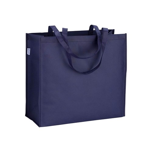 Bolsa de PET reciclado 80 g/m2, asas largas y fuelle