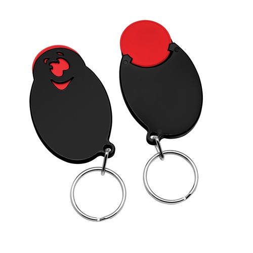 Chip holder with 1€ chip "face" Chip holder with 1€ chip "face"
