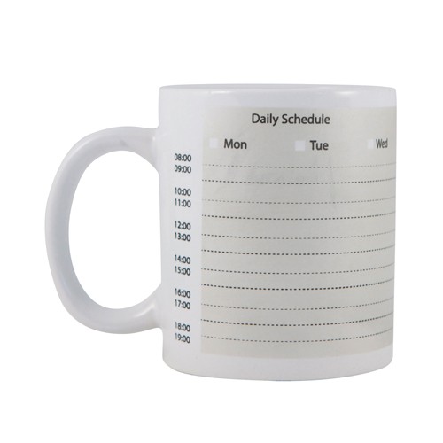 Taza con planificador semanal. Kostroma