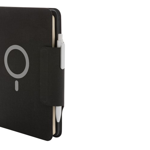 Libreta Artic magnética A5 con carga inalámbrica 10W