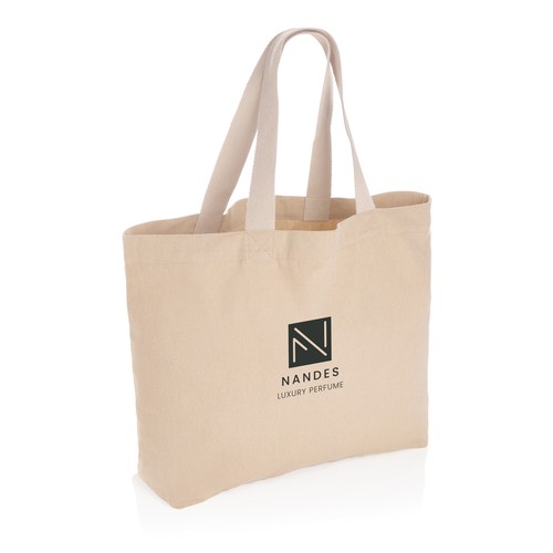 Impact Aware™ recycled canvas XL draagtas 240gsm ongeverfd Impact Aware™ recycled canvas XL draagtas 240gsm ongeverfd