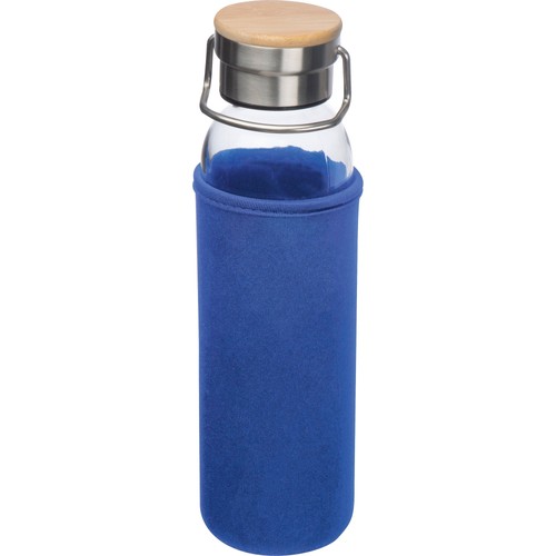 Glass bottle with neoprene sleeve, 600ml Glass bottle with neoprene sleeve, 600ml