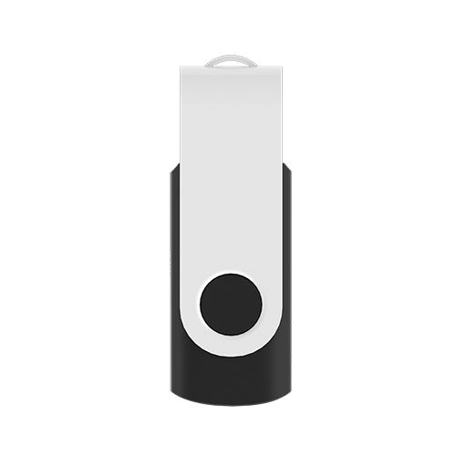 Chiavetta USB in plastica gommata e metallo Flash Twist Priority
