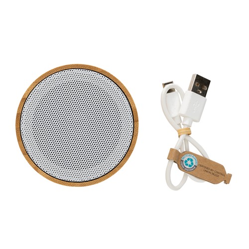 Altavoz inalámbrico 3W bambú y RCS Altavoz inalámbrico 3W bambú y RCS