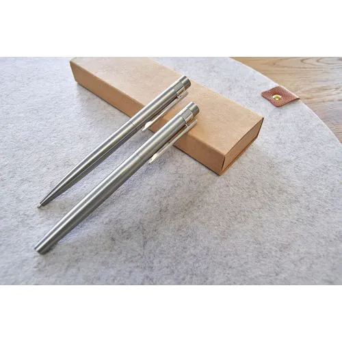 Recycled stainless steel writing set Fritz Recycled stainless steel writing set Fritz