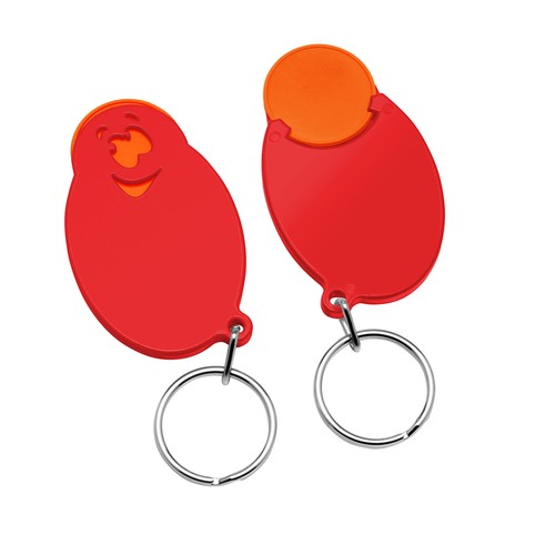 Chip holder with 1€ chip "face" Chip holder with 1€ chip "face"