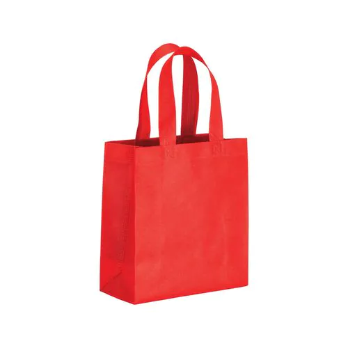 80 g/m2 non-woven fabric mini shopping bag with gusset and short handles 80 g/m2 non-woven fabric mini shopping bag with gusset and short handles
