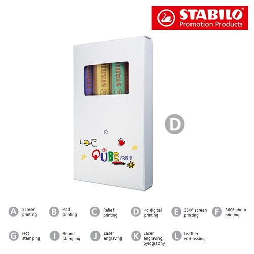 STABILO woody 3 in 1 Set de 4 crayons de couleur STABILO woody 3 in 1 Set de 4 crayons de couleur