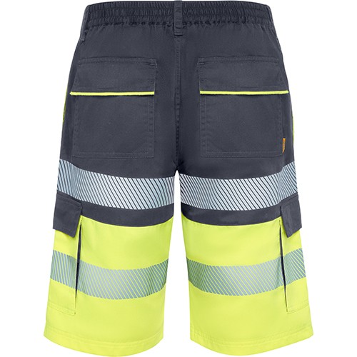 korte broek met reflecterende strepen