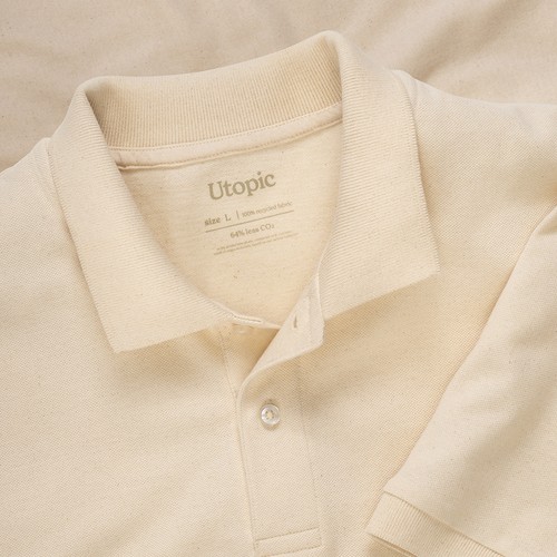 Polo 100% tessuto rigenerato