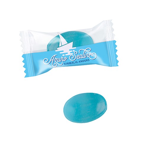 Bonbon bleu en flowpack Bonbon bleu en flowpack
