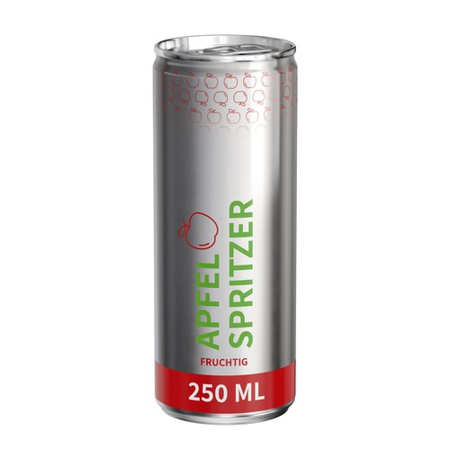 Apfelspritzer "sprankelend", 250 ml, Fullbody transp (glanzend)