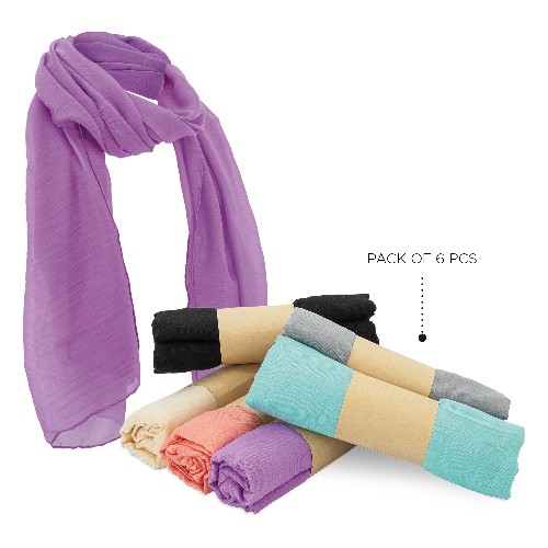 Assorted scarves, 6 pcs Fizmo