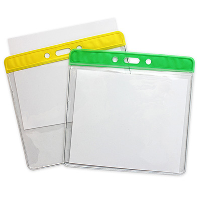 Colour coded Vinyl Badge Holders - 116 x 93 mm Insert Colour coded Vinyl Badge Holders - 116 x 93 mm Insert
