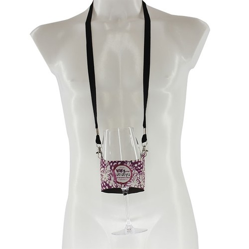 GRAND PORTE-GOBELET EN RPET PERSONNALISABLE AVEC LONGE GRAND PORTE-GOBELET EN RPET PERSONNALISABLE AVEC LONGE