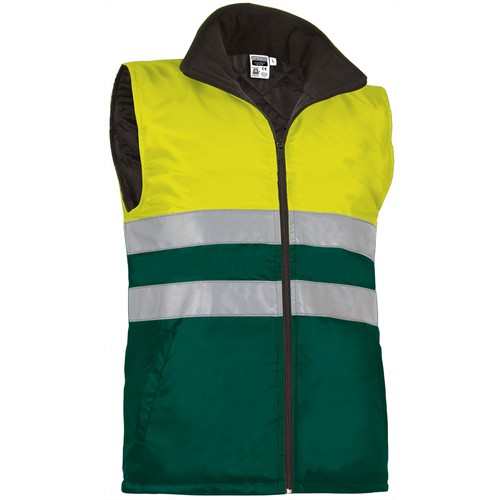 bodywarmervest met reflecterende strepen bodywarmervest met reflecterende strepen