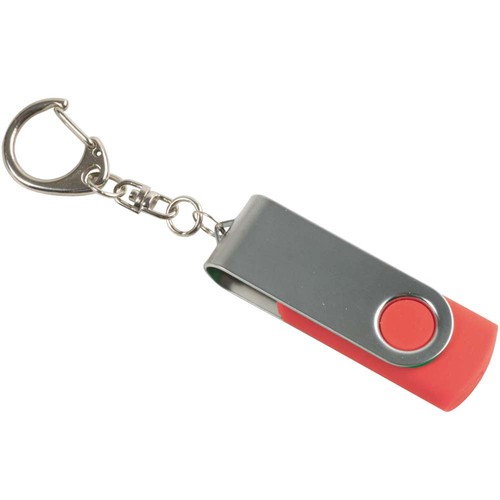 Chiavetta girevole USB 4Gb ABS gommata/Metallo Possibilità di import su richiesta a parti