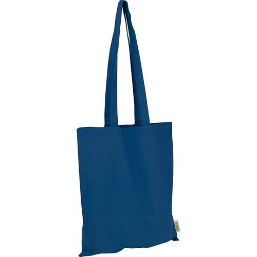 Bolsa de algodón con asas largas fabricada con algodón reciclado y RPET Bolsa de algodón con asas largas fabricada con algodón reciclado y RPET