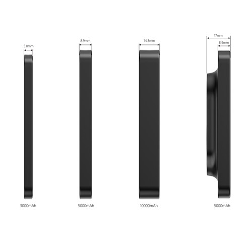 Compton RCS plastique recyclé/aluminium 10 000 mAh powerbank Compton RCS plastique recyclé/aluminium 10 000 mAh powerbank