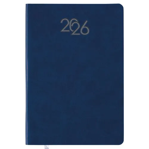 2026 daily planner with soft cover in thermo-reactive PU