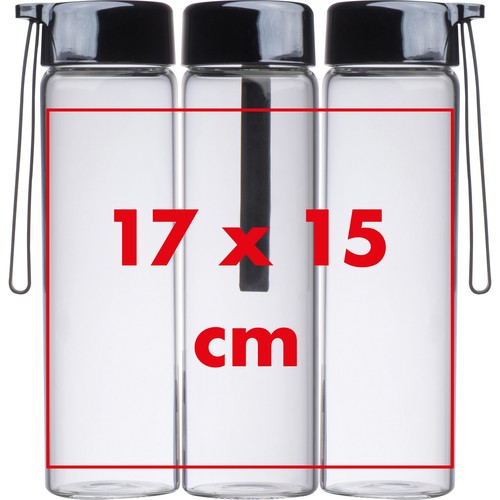 Bouteille en verre avec couvercle en PP Sevilla