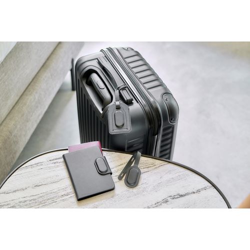 Recycled PU passport holder Mavi