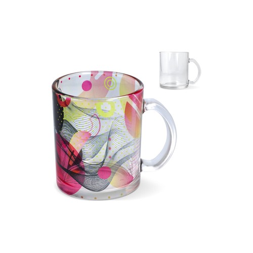 Tazza di vetro subli Mallorca 335ml Tazza di vetro subli Mallorca 335ml