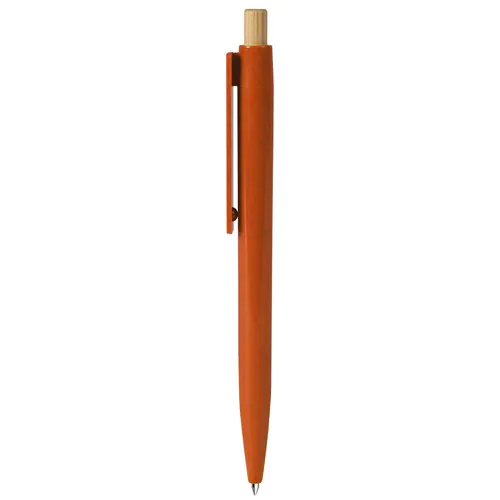 BALLPOINT PEN WITH BLUE REFILL IN WHEAT STRAW+ABS AND BAMBOO