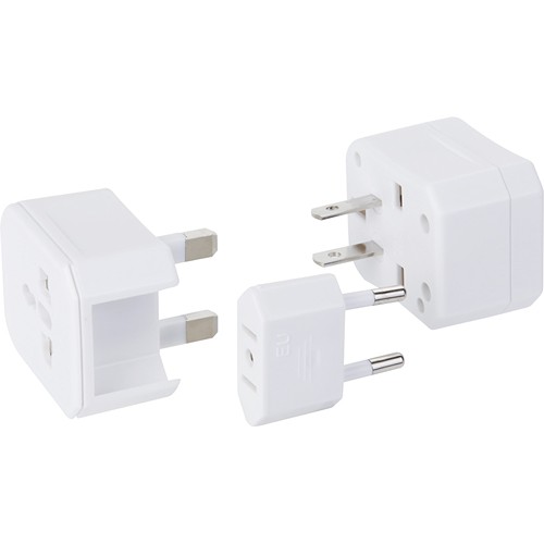ADAPTADOR DE CORRIENTE UNIVERSAL EN PLÁSTICO Y METAL