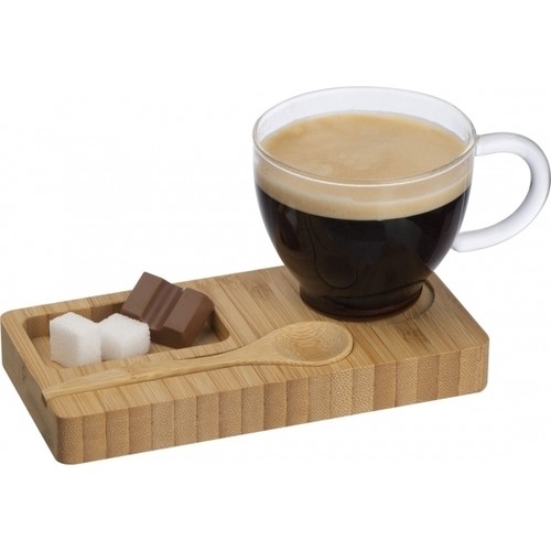 Tray with cup and spoon FORMOSA 150 ml Tray with cup and spoon FORMOSA 150 ml