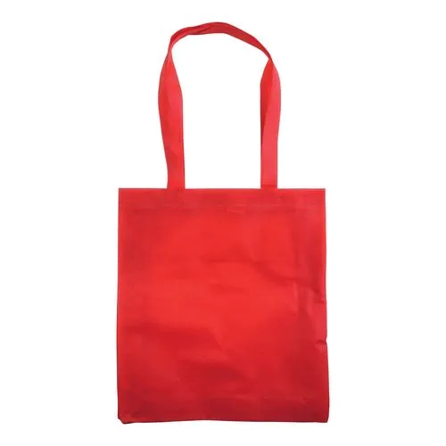 Stitched 80 g/m2 non-woven fabric shopping bag, long handles