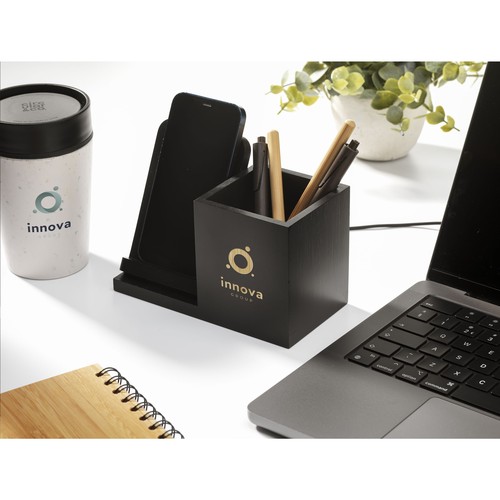 Bamboo Boss 15W charger/pen holder Bamboo Boss 15W charger/pen holder