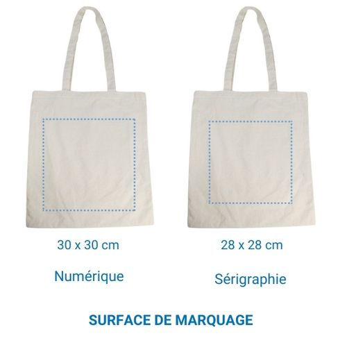 Cabas coton ECOLO 230 - Écru Cabas coton ECOLO 230 - Écru