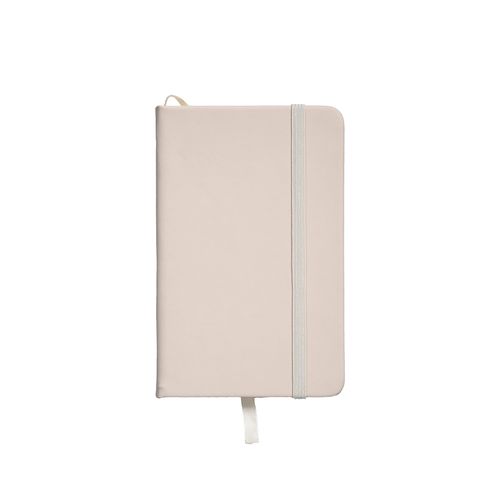 Cahier avec couverture en PU aux couleurs pastel et fermeture élastique Cahier avec couverture en PU aux couleurs pastel et fermeture élastique